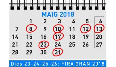 calendari agenda maig