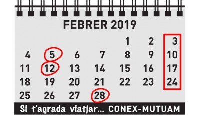 CALENDARI Febrer