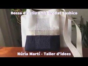 Núria Martí, del taller d'idees, "com fer una bossa d'estiu amb brodat Sashiko".